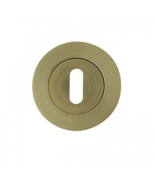 Roseta DOM ORO-R con llave L - ferretería decorativa de diseño