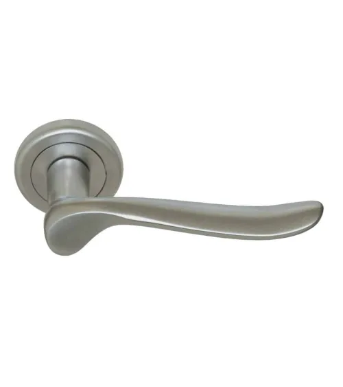 Manilla de puerta Orphée cromo perla — Cromo lacado