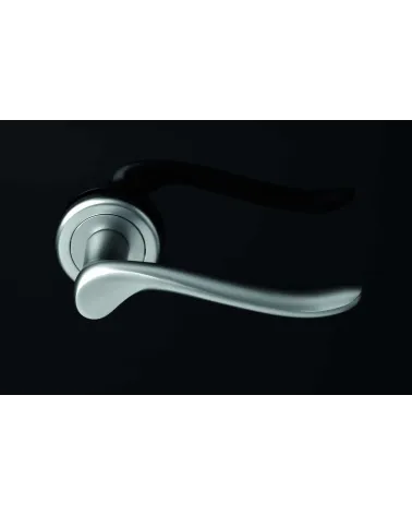 Manilla de puerta Orphée cromo perla — Cromo lacado