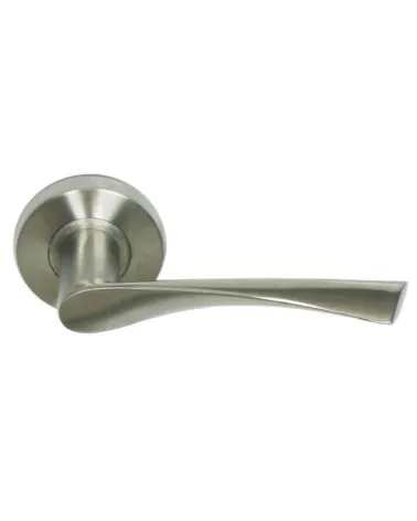 Manilla de puerta St Macaire en acero inoxidable cepillado mate — Acero inoxidable
