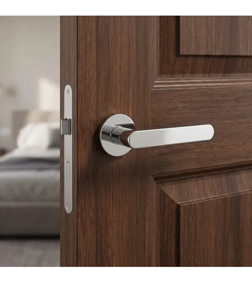 Tirador de puerta cromada pulida ALORA tirador de diseño