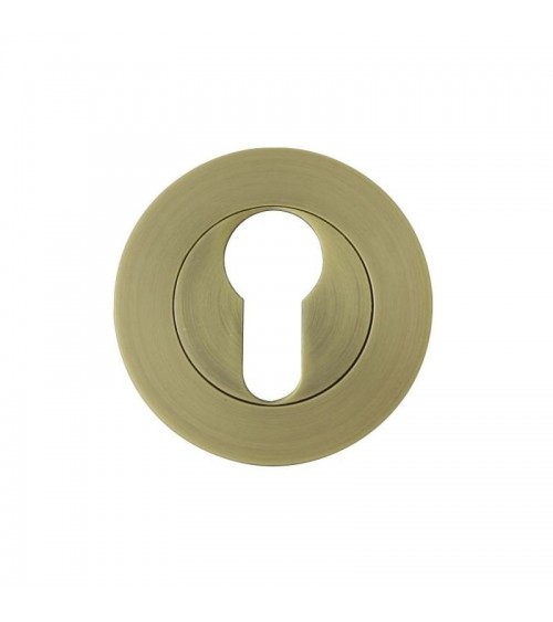 Roseta DOM ORO-R con llave I - ferretería decorativa de diseño