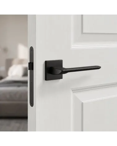 Manilla de puerta negra elegante y audaz - Modelo ASTRA