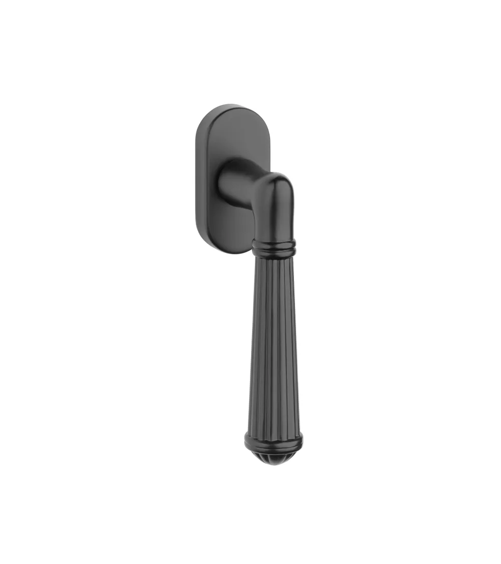 Manilla de ventana ARIDA de aluminio en acabado negro mate