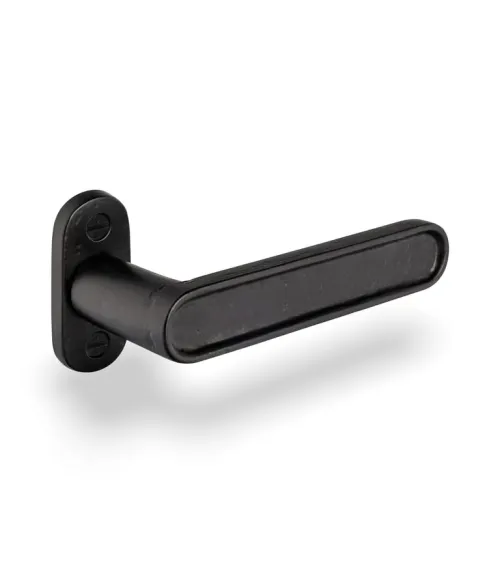 Manilla de puerta de hierro negro