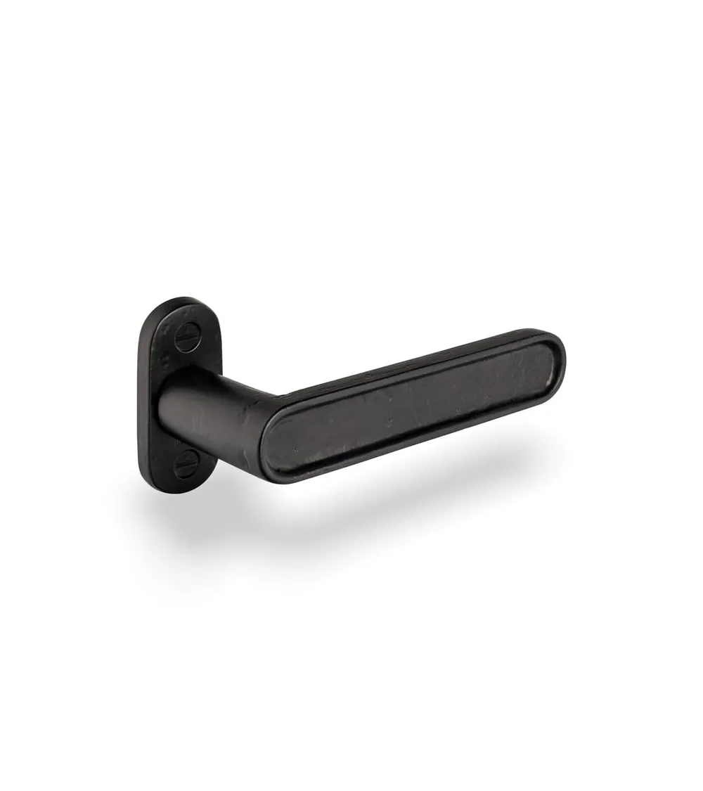 Manilla de puerta de hierro negro
