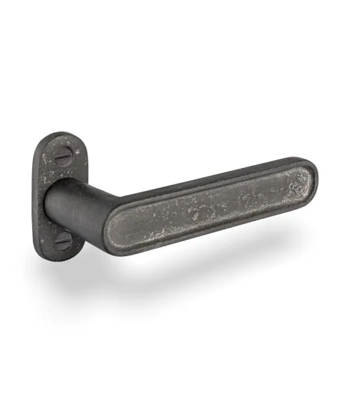 Manilla de puerta de hierro negro