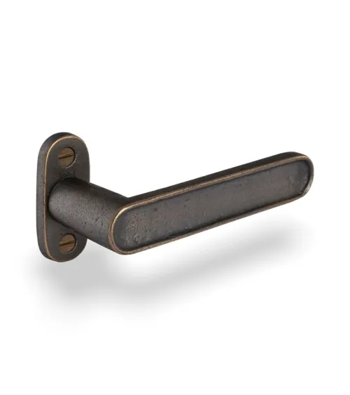 Manilla de puerta de hierro negro