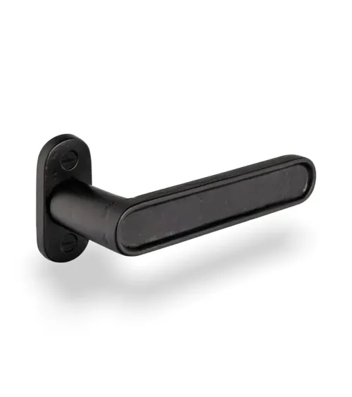 Manilla de puerta de hierro negro