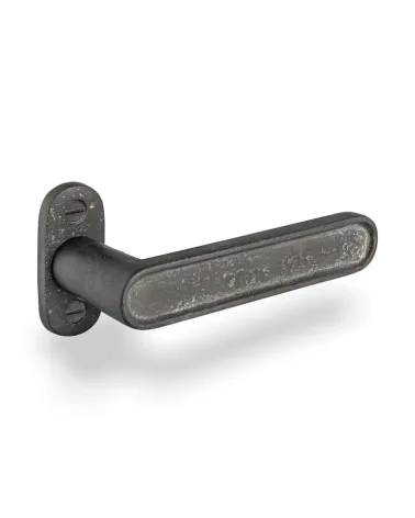 Manilla de puerta de hierro negro