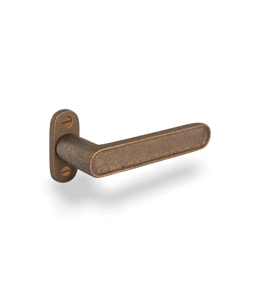 Manilla de puerta de hierro negro