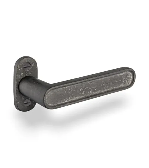 Manilla de puerta de hierro negro