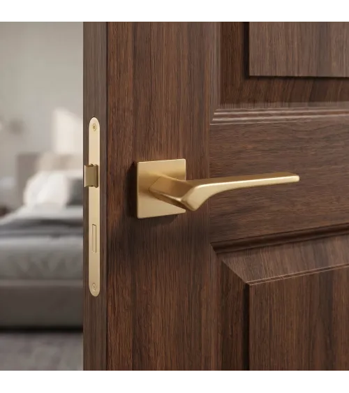 Tirador de puerta oro mate BERGERIA herrajes de diseño