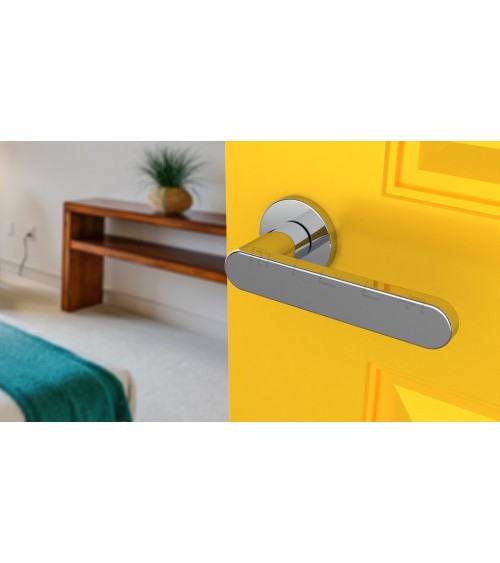 Tirador de puerta cromada pulida ALORA tirador de diseño