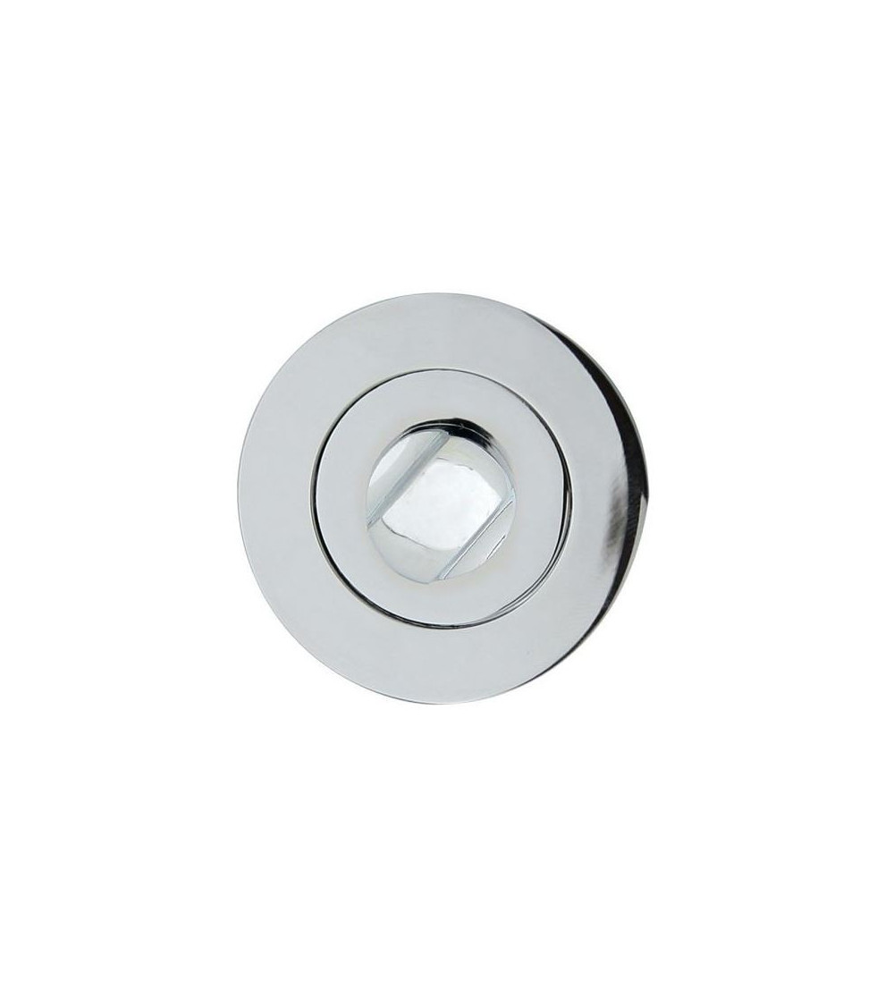 Roseta DOM ORO-R con llave WC - herrajes de diseño