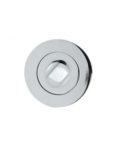 Roseta DOM ORO-R con llave WC - herrajes de diseño