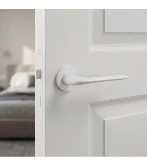 Tirador de puerta blanca VIOLA tirador de diseño