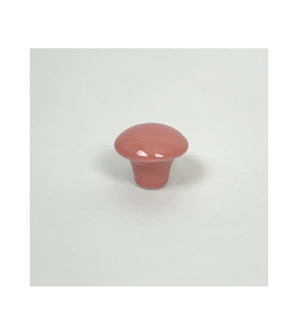 Colgador de pared de porcelana esmaltada brillante en coral, tamaño S – Anne Black