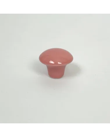Colgador de pared de porcelana esmaltada brillante en coral, tamaño S – Anne Black
