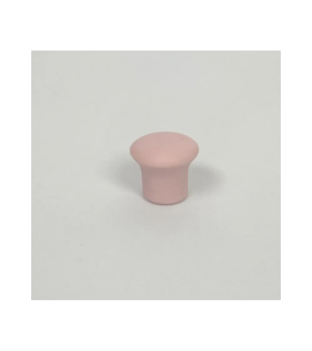 Pomo para muebles de porcelana mate rosa pálido, tamaño XS – Anne Black
