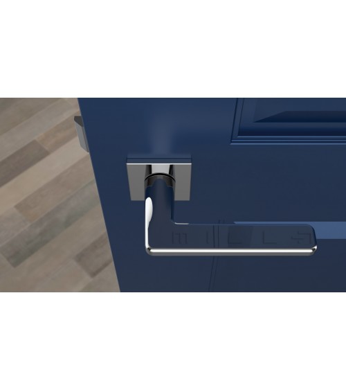 Tirador de puerta cromado pulido SETIA diseño decorativo