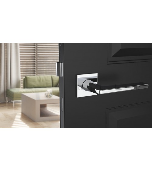 Tirador de puerta cromado pulido SETIA diseño decorativo