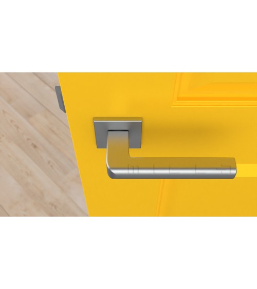 Tirador de puerta cromo satinado SALICE ferretería diseño