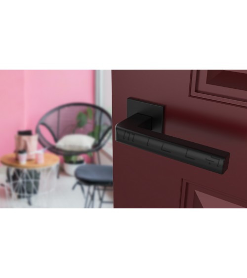 Tirador de puerta negro SALICE herrajes de diseño