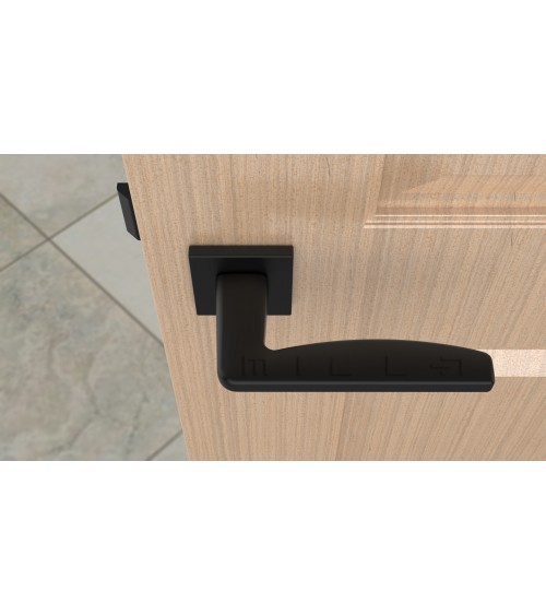 Tirador de puerta negro ERBA tirador de diseño