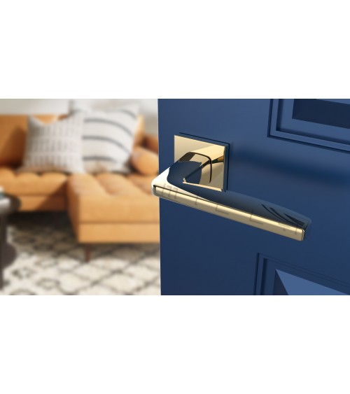 Tirador de puerta oro pulido ERBA diseño decorativo