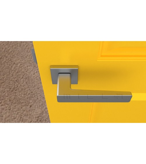 Tirador de puerta cromo satinado ERICA ferretería de diseño