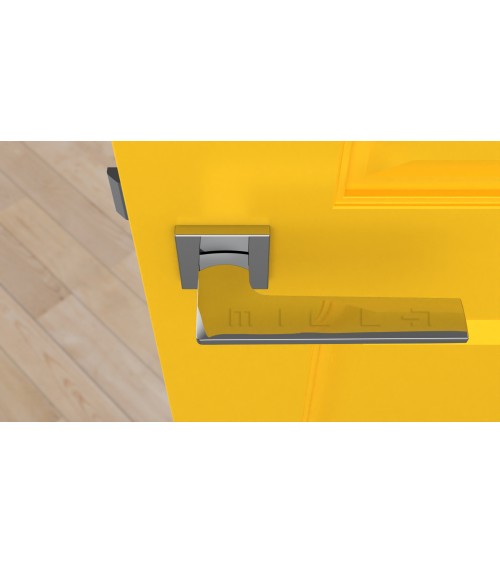 Manilla de puerta LUNARIA cromada pulida manilla de diseño