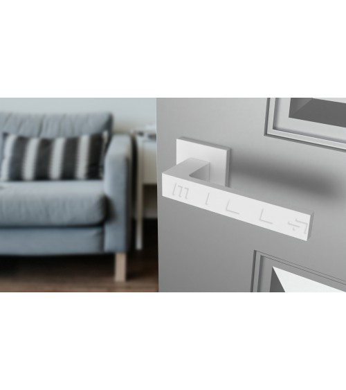 Manilla de puerta blanca SULLA diseño decorativo