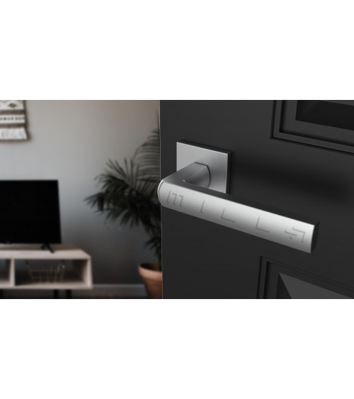 Tirador de puerta cromo satinado HOSTA herrajes design