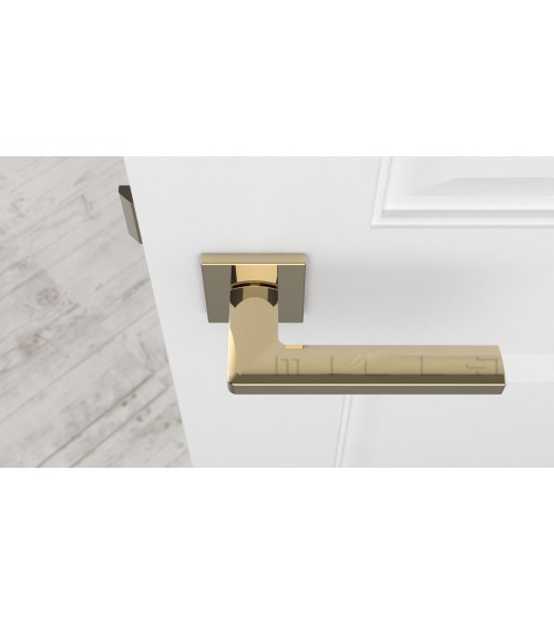 Tirador de puerta PYROLA dorado pulido herraje de diseño