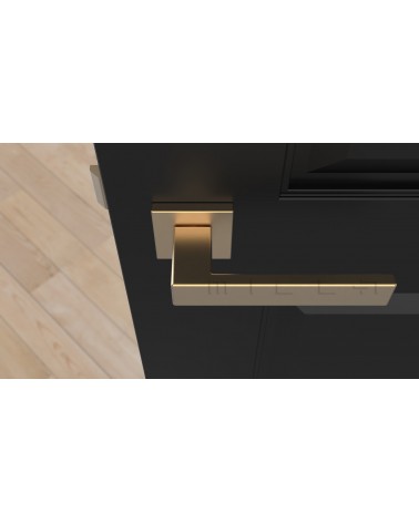 Manilla clásica PINA manilla de diseño vista superior montada en una puerta