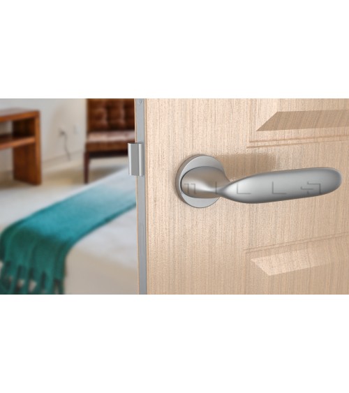 Tirador de puerta cromo satinado PEONIA tirador de diseño