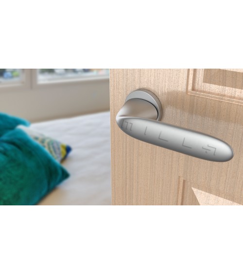 Tirador de puerta cromo satinado PEONIA tirador de diseño