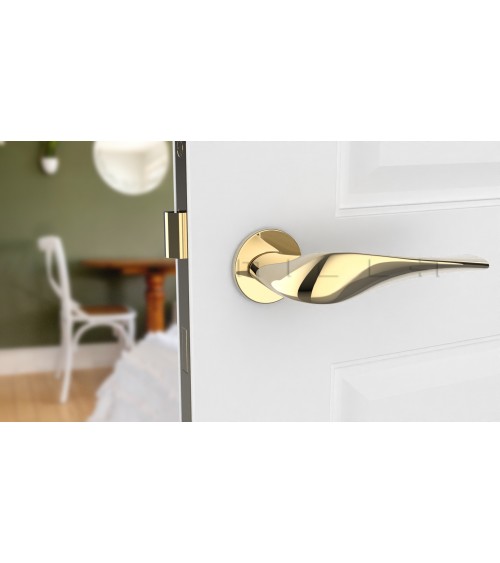 Tirador de puerta oro pulido PETUNIA herrajes de diseño