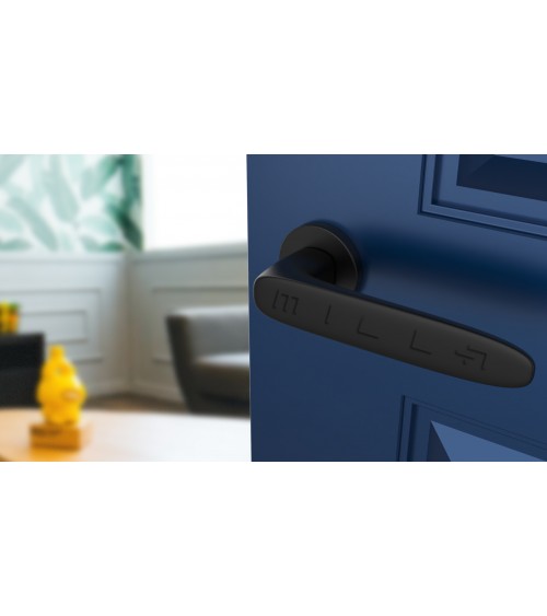 Tirador de puerta negro ROSA tirador de diseño