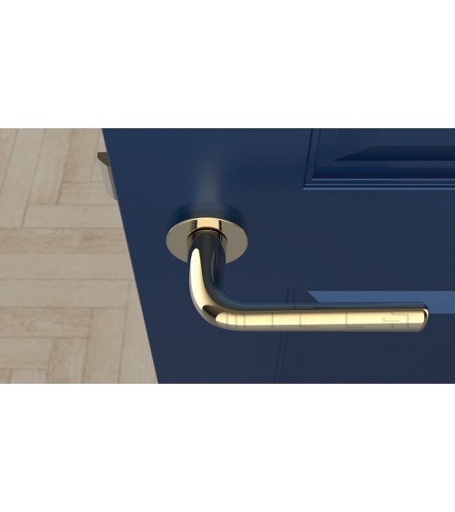 Manija de puerta oro pulido TULIPA para puerta interior diseño