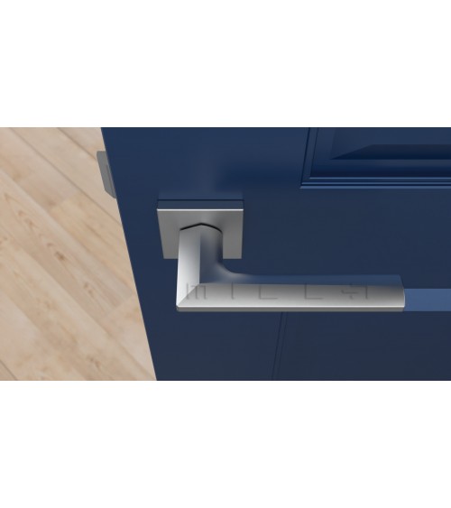 Manilla de puerta cromo satinado JASMINA diseño decorativo