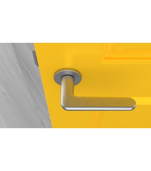 Tirador de puerta cromo satinado LIRA tirador de diseño