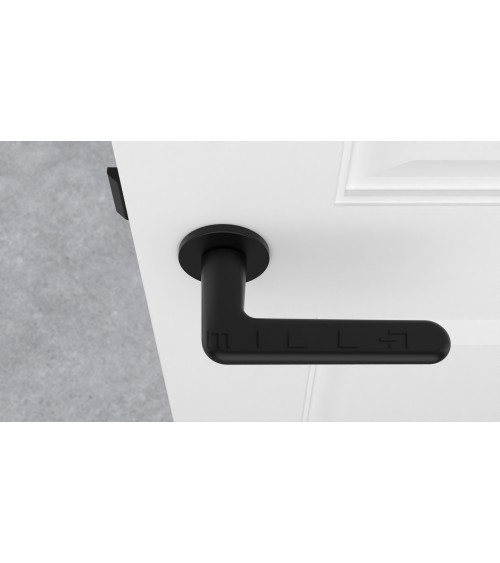 Tirador de puerta negra LIRA diseño