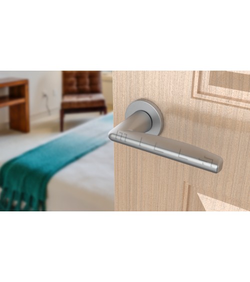 Tirador de puerta cromo satinado LUNA tirador de diseño