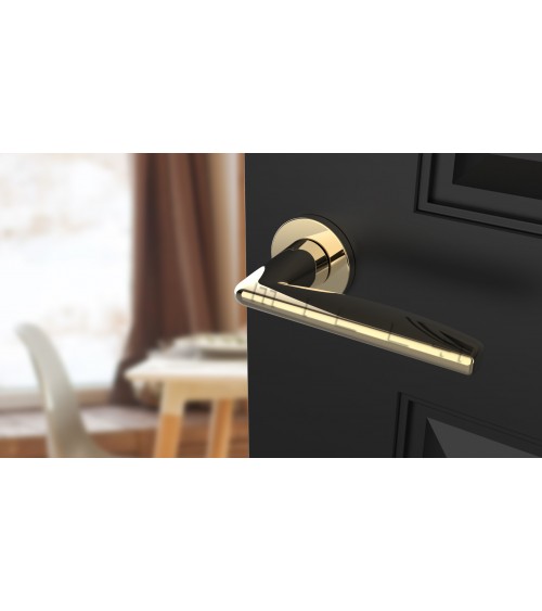 Tirador de puerta oro pulido LUNA tirador de diseño