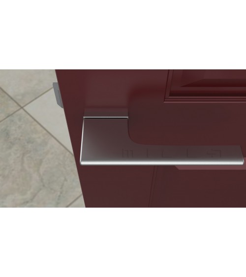 Tirador de puerta cromado satinado LUPINA tirador de diseño