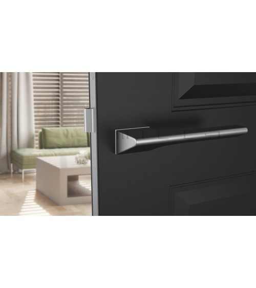 Tirador de puerta cromado satinado LUPINA tirador de diseño