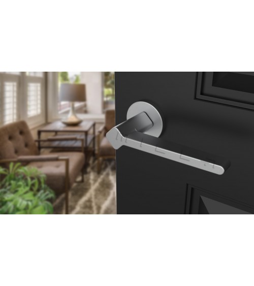 Tirador de puerta cromo satinado NINFEA tirador de diseño