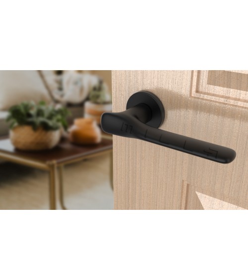 Manilla de puerta negra ORCHIDE manilla de diseño